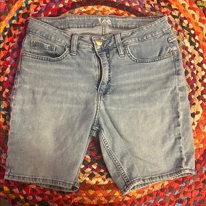 Lee Sky Blue Denim Shorts